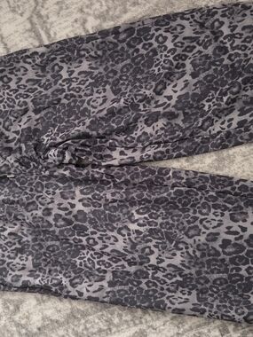 SHEIN Gray Leopard Print Joggers